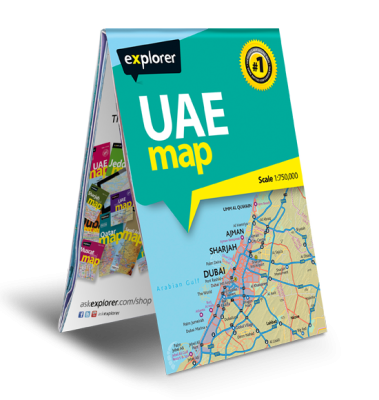 UAE Map Soft Cover