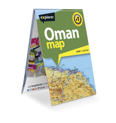 Oman Map Soft Cover