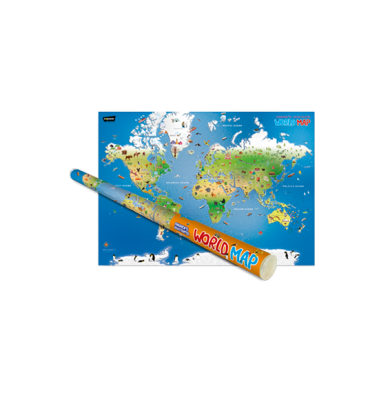 Children's Illustrated World Map 