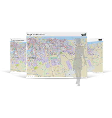 Sharjah Wall Map