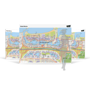 Dubai Marina Wall Map