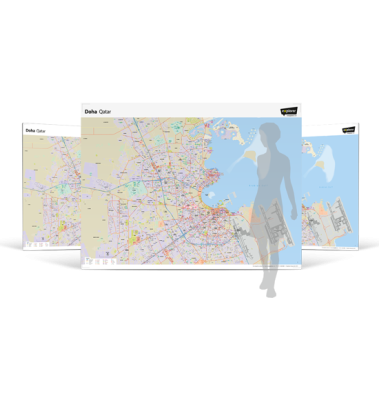 Doha Wall Map