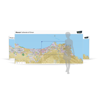 Muscat Wall Map