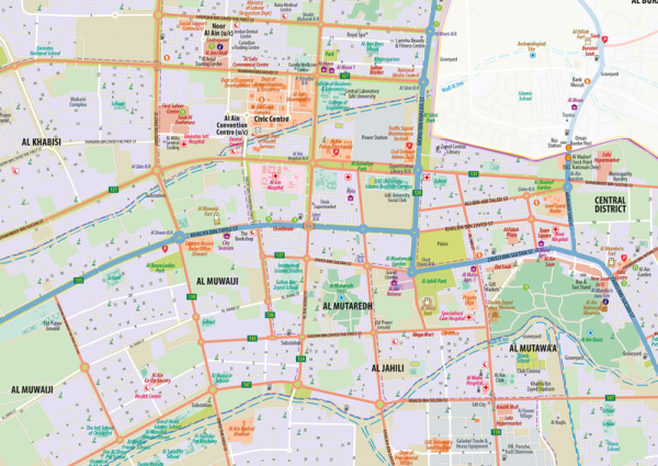 Al Ain Wall Map