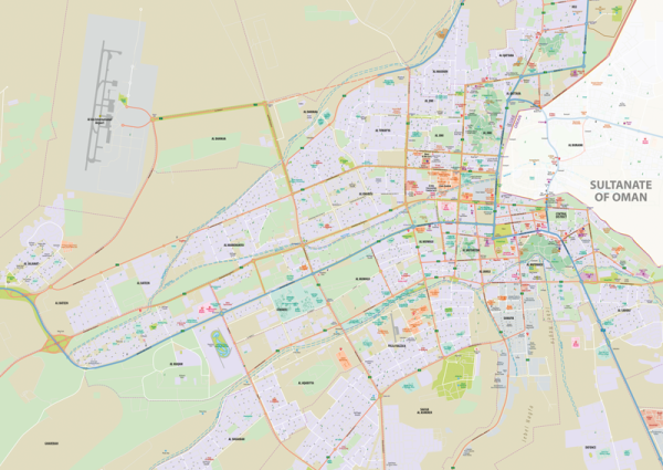 Al Ain Wall Map