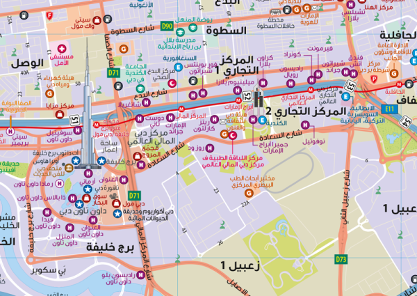 Dubai Map (Arabic)