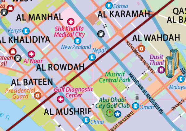 Abu Dhabi Mini Map