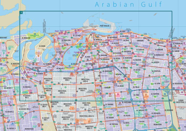 Sharjah & Ajman Map