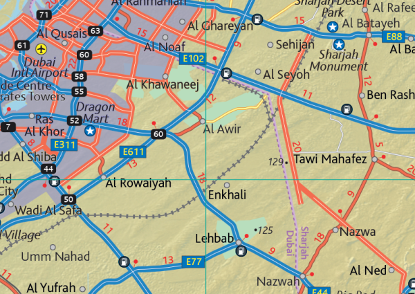 UAE Map Soft Cover