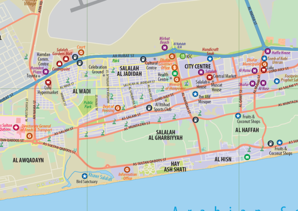 Oman Map Soft Cover