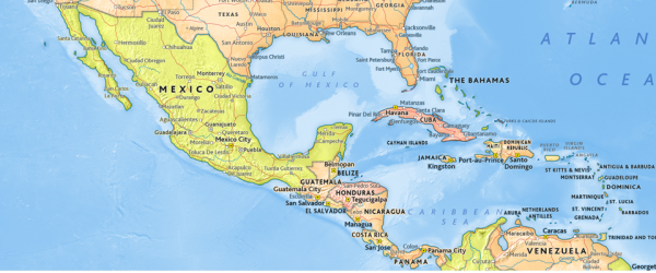 North America Wall Map 