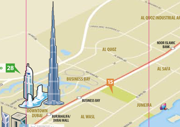 Dubai Tourist Map