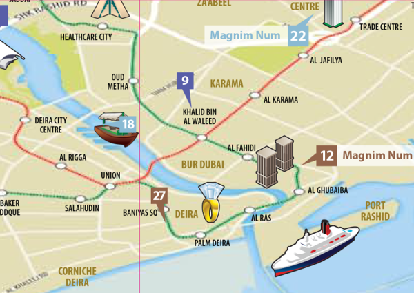 Dubai Tourist Map