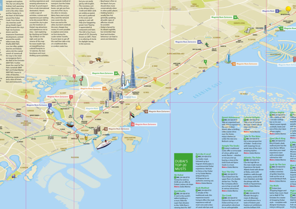 Dubai Tourist Map