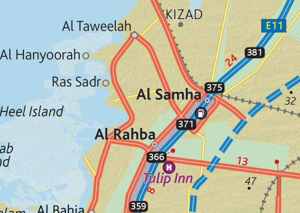 UAE Wall Map