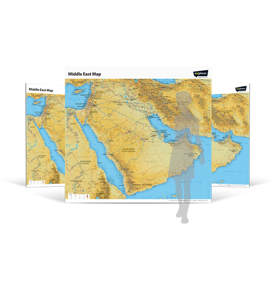 Middle East Wall Map