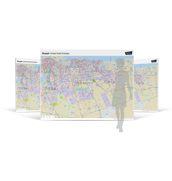 Sharjah Wall Map