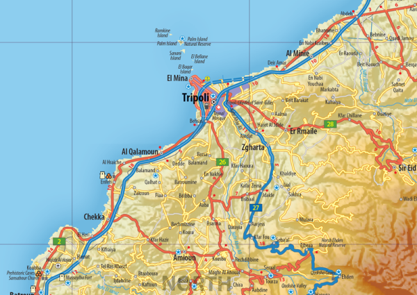 Lebanon Map