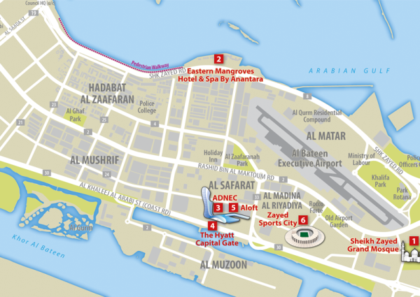 Abu Dhabi Tourist Map
