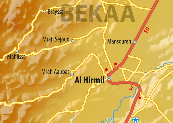 Lebanon Wall Map