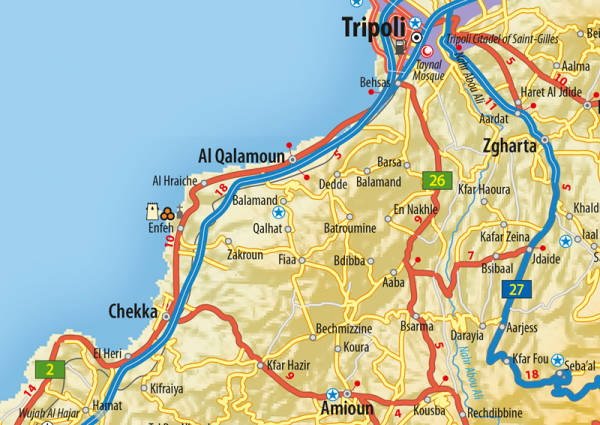 Lebanon Wall Map