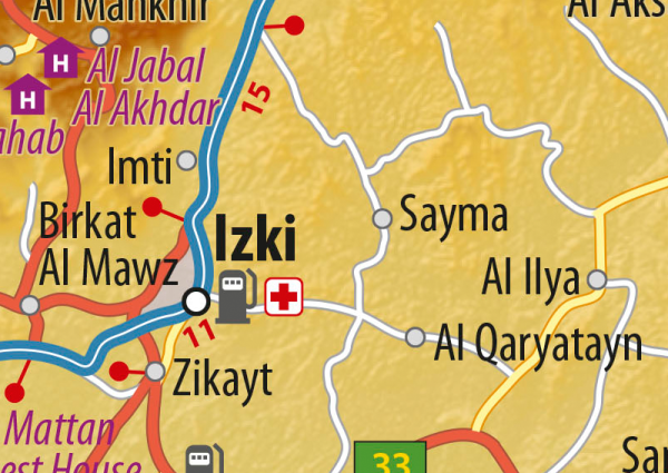 Oman Wall Map