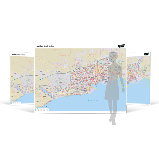 Jeddah Wall Map