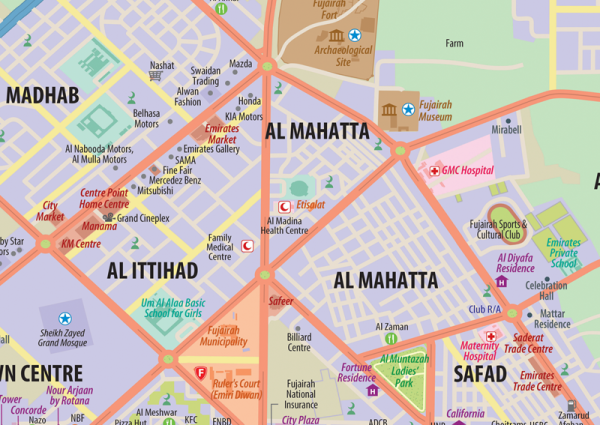 Fujairah Wall Map