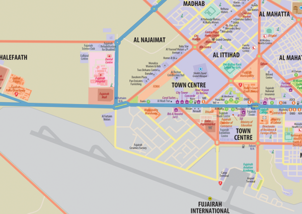 Fujairah Wall Map