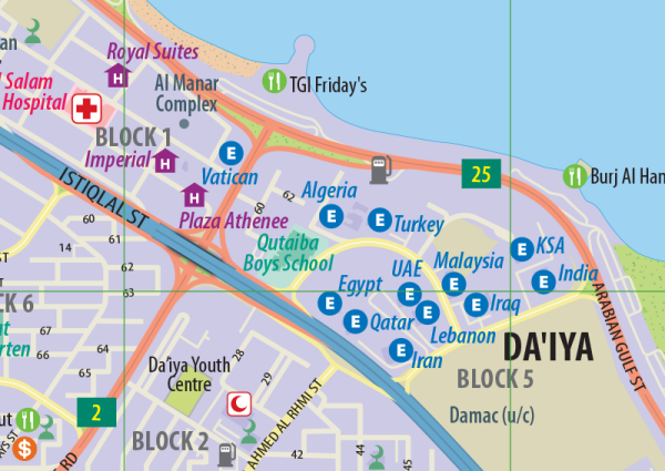 Kuwait City Mini Map