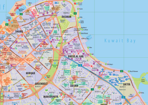 Kuwait City Mini Map