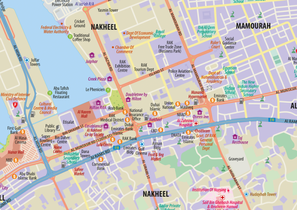 Ras Al Khaimah Wall Map
